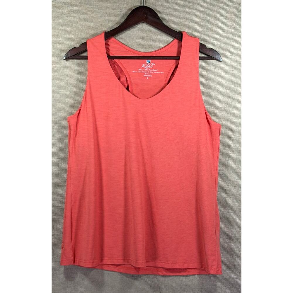 Kuhl Women’s Inspira Plumeria Built In Bra Tank Top Stretch Activewear Size L